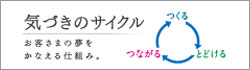 気づきのサイクル お客さまの夢をかなえる仕組み
